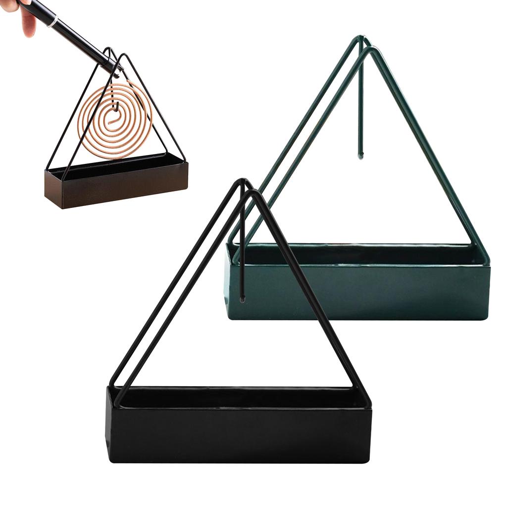 Iron Mosquito Coil Holder Incense Holders Triangular Mosquito Burner Frame Modern Repellent Incense Racks For Household Bedrooms