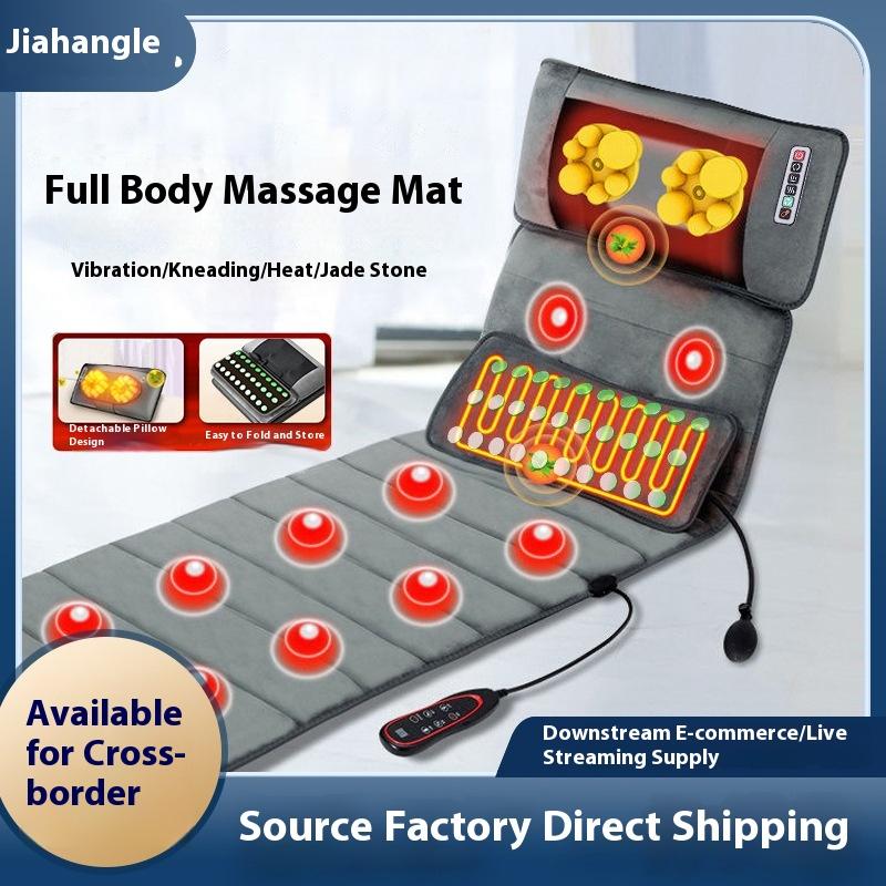 Массажный матрас для всего тела многофункциональный массажер шейный отдел позвоночника поясничный отдел интеллектуальный массажный мат бытовой электрический массажер с подогревом