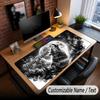 Wolf Theme Custom Mouse Pad Personalized With Name Text Customized Desk Mat For Office Home Decor