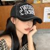 Embroidered Sun Hat Cotton Peaked Cap Casual Embroidery Letter Baseball Cap Outdoor Sports
