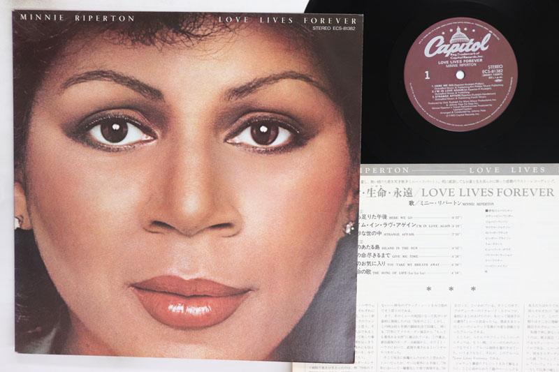 Виниловая пластинка MINNIE RIPERTON Love Lives Forever ECS81382 CAPITOL 1980 Япония SoulFunk Б/у