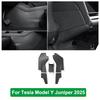 Для Tesla Model Y Juniper 2025 2026 Боковые защитные коврики от пинков на центральной консоли, полный чехол-коврик, защитный коврик для заднего сиденья, чехол из ТПЭ