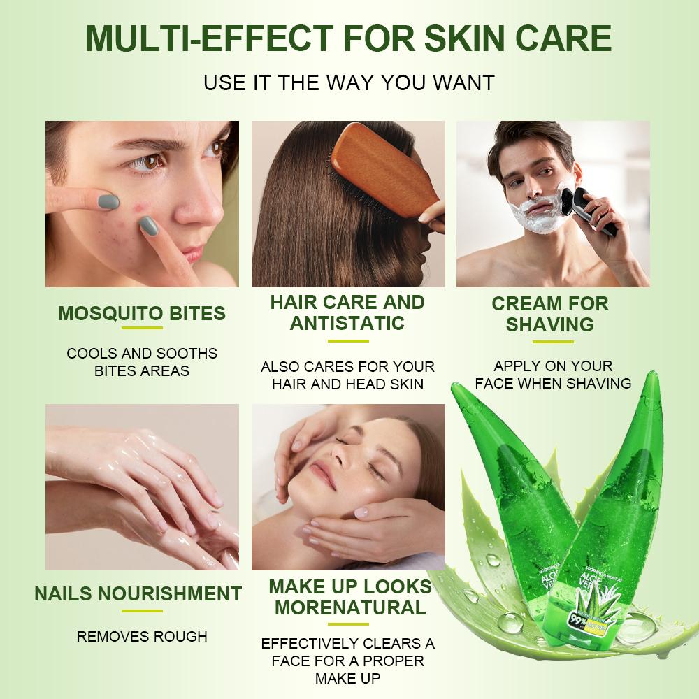 Увлажняющий гель с алоэ вера, освежающий, нелипкий, крем для лица, очищающий, без масла, глубоко питающий, поддерживающий кожу, уход за кожей лица