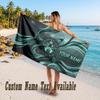 Hibernian FC Design Beach Towel Custom Text Large Towel for Beach Vacation