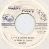 7-дюймовая пластинка RINGO Love Hippie Bump Версия 2695 Greedy Puppy 1979 Ямайка Регги Ска Даб Б/У