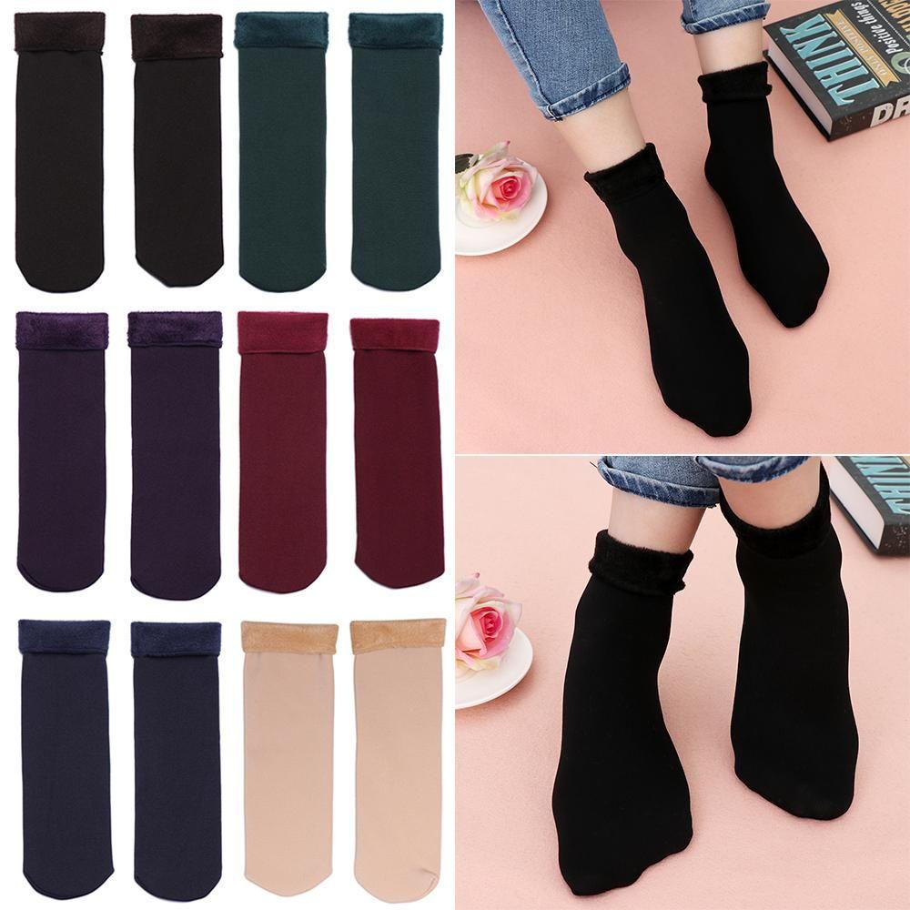 Unisex Snow Boots Casual Velvet Sleeping Warm Hosiery Home Floor Socks Snow Socks