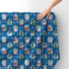 Royal Samt Stoff Polyester Zum Nähen - Motiv Weihnachtsschneekugeln