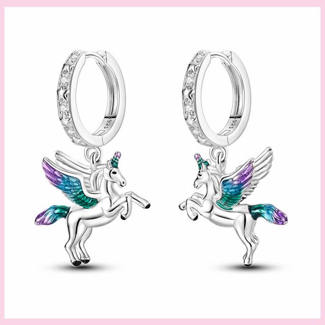 Серьги-капли из серебра 925 пробы с разноцветными перьями «Ловец снов» в богемном стиле, асимметрия, висячие серьги, оригинальные свадебные украшения для женщин