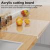 Acrylic Cutting Board with Counter Lip Non Slip Clear Cutting Board for Kitchen