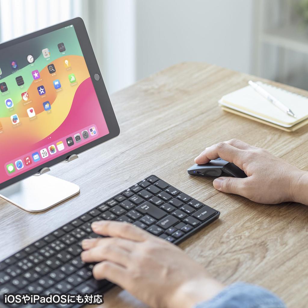 Sanwa Supply Silent IR LED Mouse Bluetooth5.0 (3 Buttons/Thin) MA-BIS3116BK