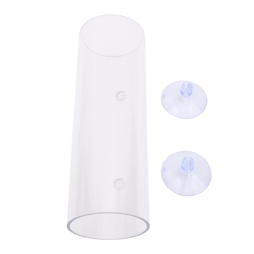 Туннель для рыбок петушков Прозрачная полая трубка для рыбок петушков с присоской для отдыха Аквариум