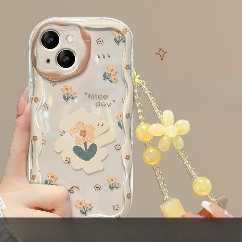 Подходит для чехла для мобильного телефона Huawei P60 Mate50 Fresh Small Yellow Chain Nova10 Прозрачный силикон Honor 90/80