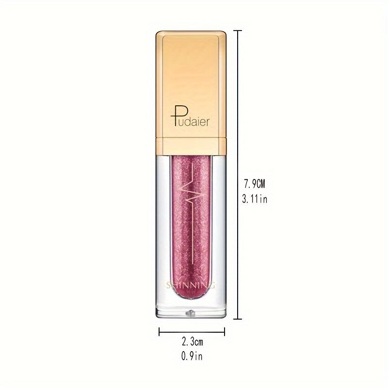 18 цветов Микроглиттер Жидкие тени для век, Кирпичный перламутровый оттенок Жидкий водостойкий макияж Дымчатый макияж Стойкие тени для век