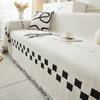 Anti-Scratching Sofa Cover Ins Style Sofa Cushion All-Inclusive Universal Cover Towel Half Plush Sofa Full Covered Blanket