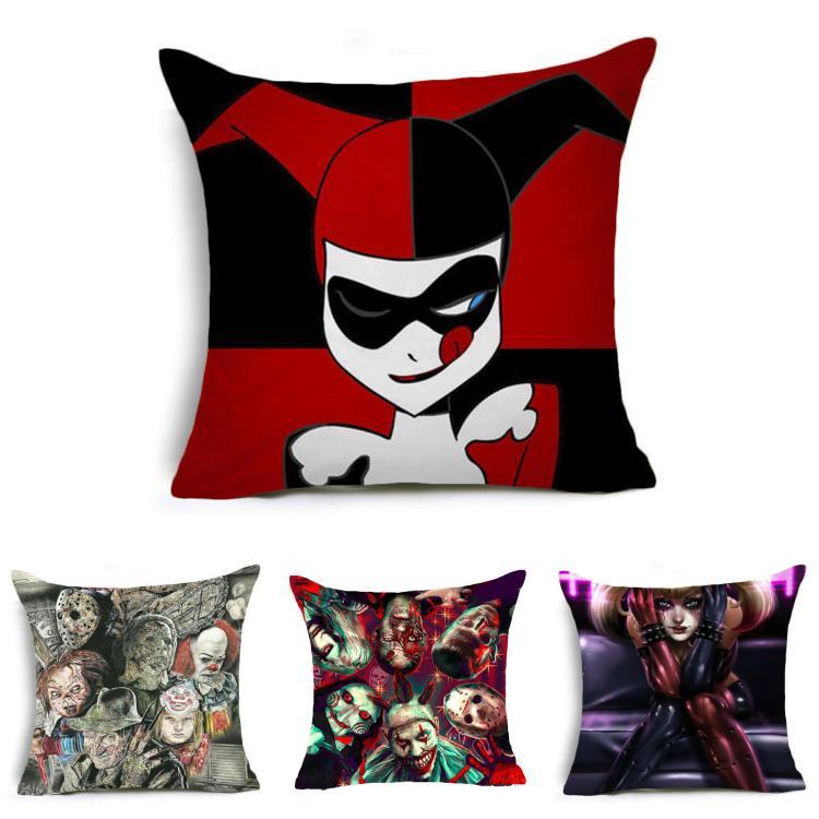 Чаки Кукла Хороший Парень Дизайн фильма ужасов Наволочка для подушки Чехол для подушки в ярких цветах