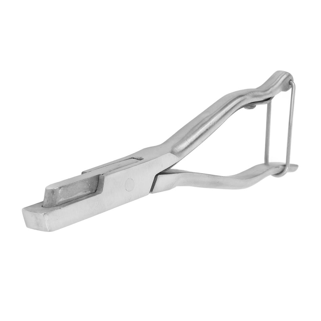 U-образный ушной насечкорез из нержавеющей стали для скота, щипцы для ушных бирок, инструмент для идентификации животных на ферме