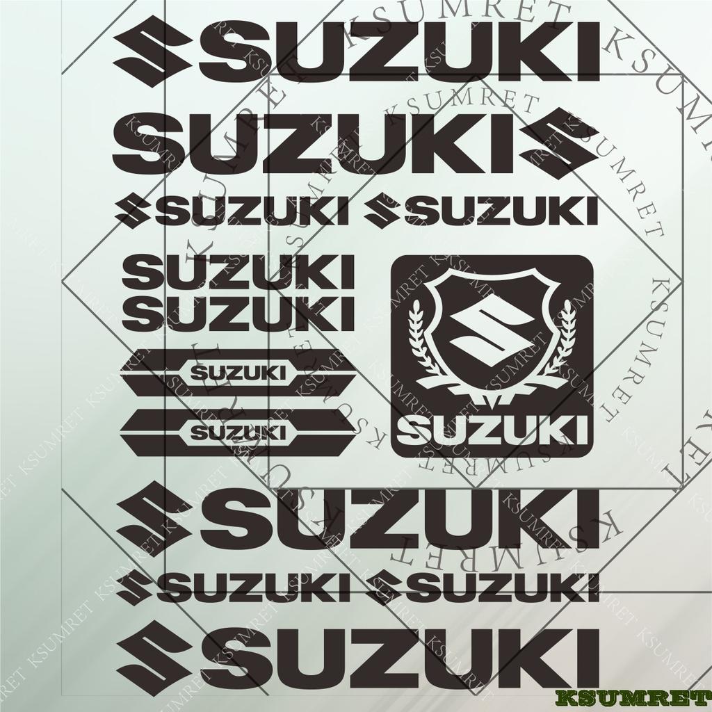 Suzuki Наклейки Логотип Мотоцикл Бак Шлем Эмблема Наклейки Набор