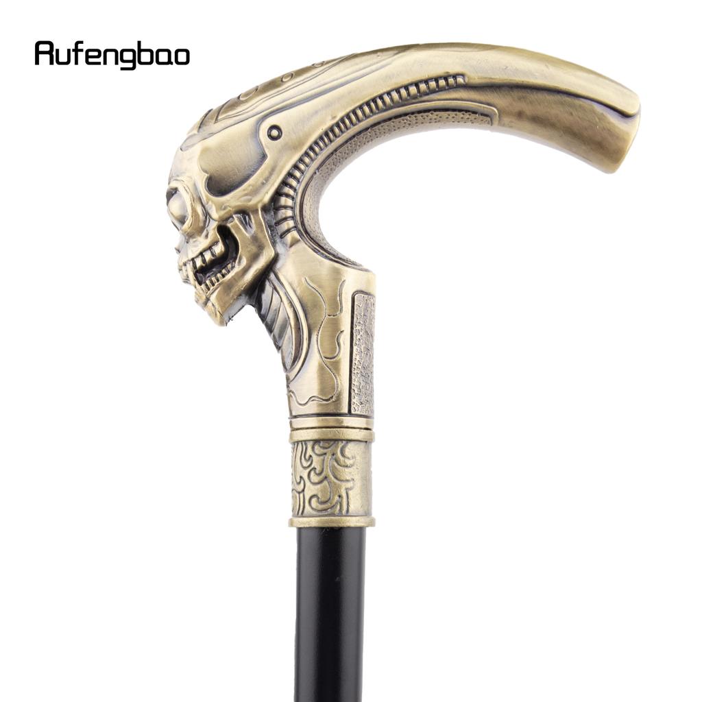 Медная длинная голова череп модная трость декоративная косплей винтажная вечеринка модная трость посох Хэллоуин 92 см