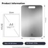 Cutting Board, 304 Stainless Steel Antibacterial And Anti-Mold Large Chopping Board, Fruit Cutting Board, Dumpling Board, GJ30C1WG Large Size
