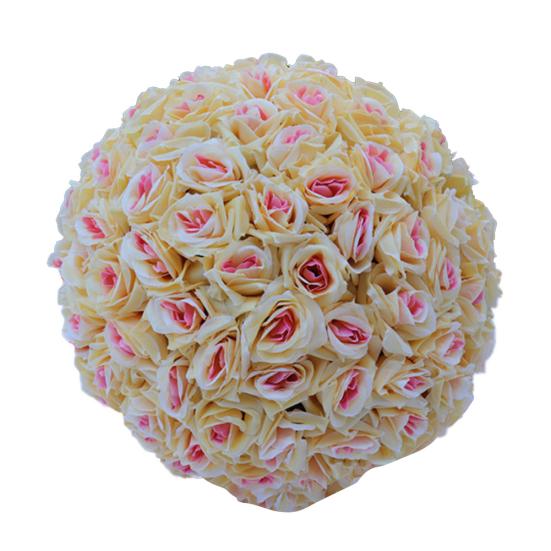 20cm Artificial Rose Silk Flower Ball Hanging Wedding Party Decor Centerpiece