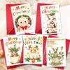 10 Cartoon Christmas Greeting Card Envelopes Set With A Variety Of Creative Christmas Greeting Cards