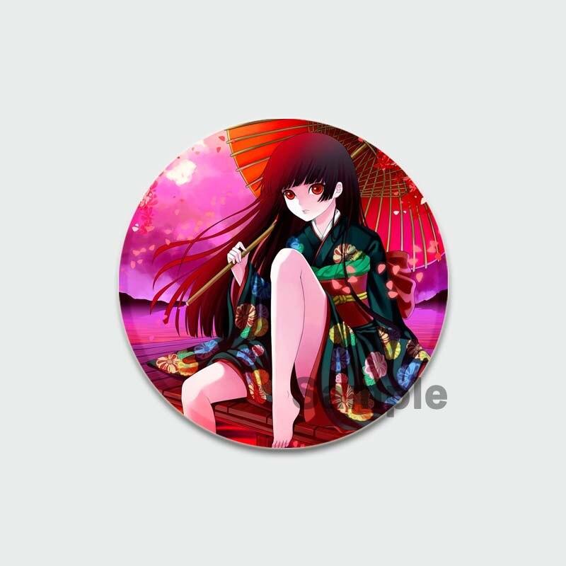 58 мм милая брошь для девочек в стиле аниме 58 мм круглая булавка косплей мультяшные значки для одежды украшение на рюкзак модные ювелирные аксессуары подарки