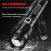 Most Powerful LED Flashlight Strong Light Tactical Torch Outdoor Waterproof Camping Hiking Lantern  USB Rechargeable Lamp