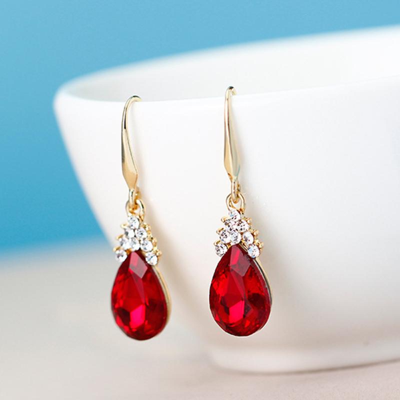 Женское ожерелье с бриллиантами и кристаллами из 2 шт./компл. + комплект сережек