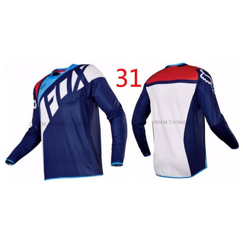 FOX Motocross Riding Shirt Long Sleeve Quick Dry Breathable Jersey Off-Road Motorcycle Cycling Use