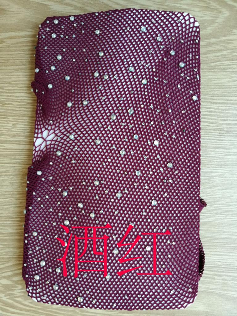 European and American sex underwear hot diamond fishing net socks small mesh pants sexy belt diamond strap bikini set TZW