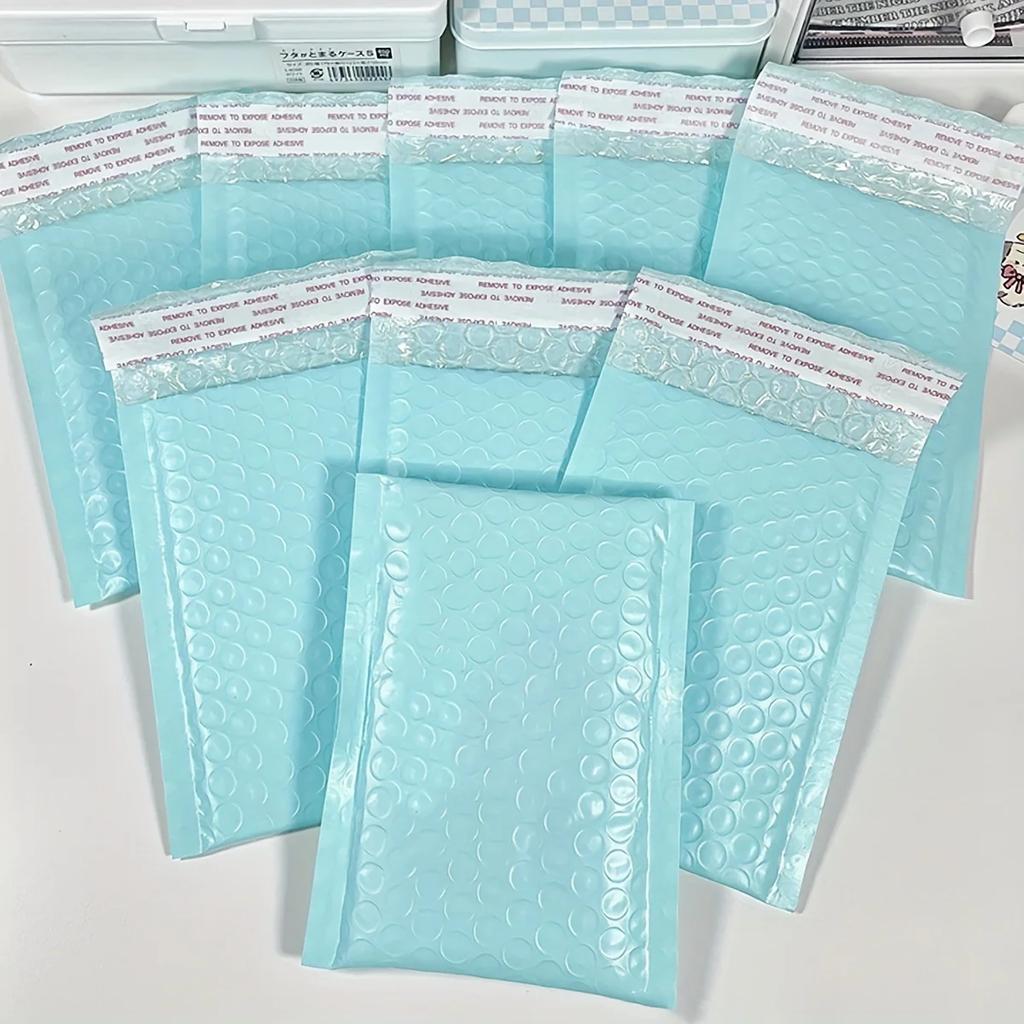 10pcs/30pcs/50pcs Light Blue Bubble Mailers Packaging For Small Business Shipping Envelopes, Packaging Bags