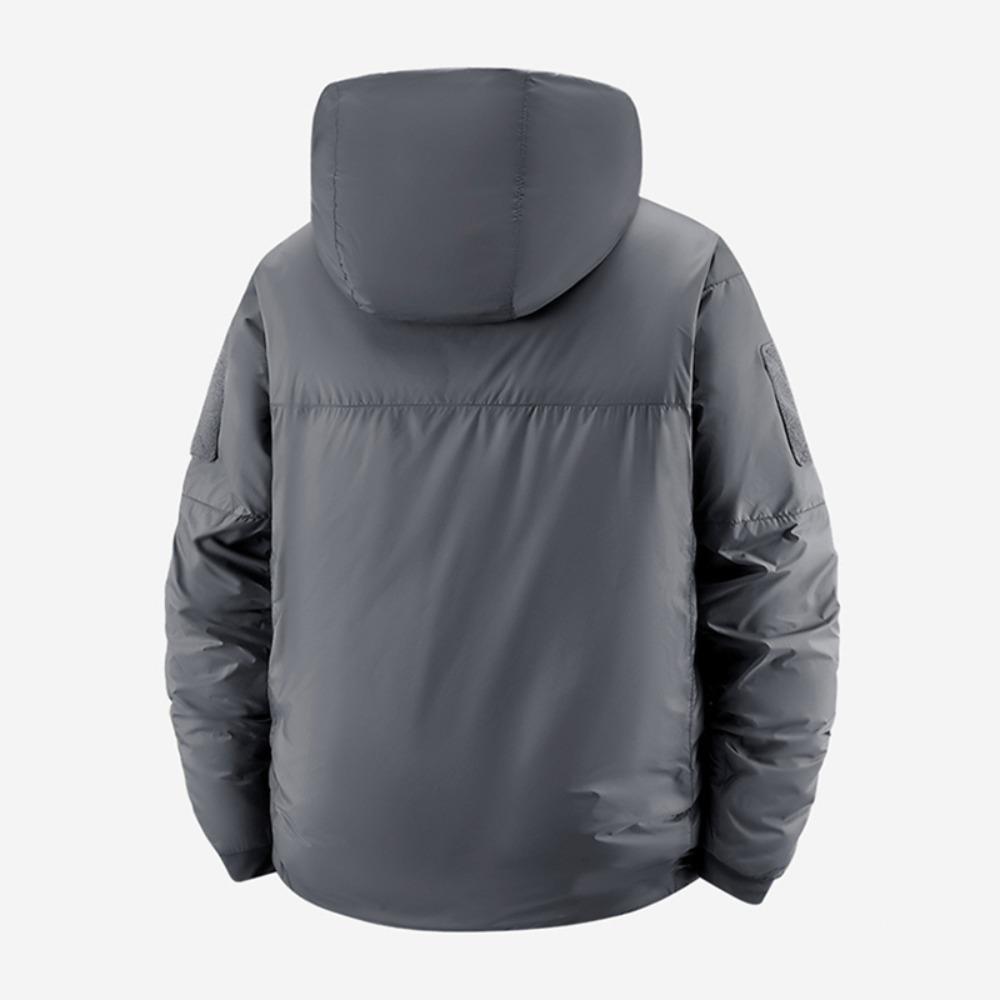 Мужская зимняя тактическая куртка для улицы, пальто, теплое, ветрозащитное, водонепроницаемое, холодостойкое, однотонное худи, топы для пешего туризма