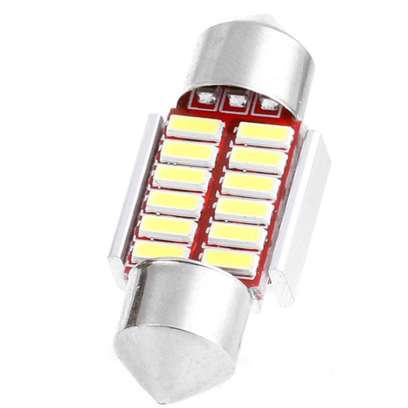 2 шт. 31 мм 4014 12Smd C5W автомобильный светодиодный светильник Canbus купольная внутренняя лампа для чтения