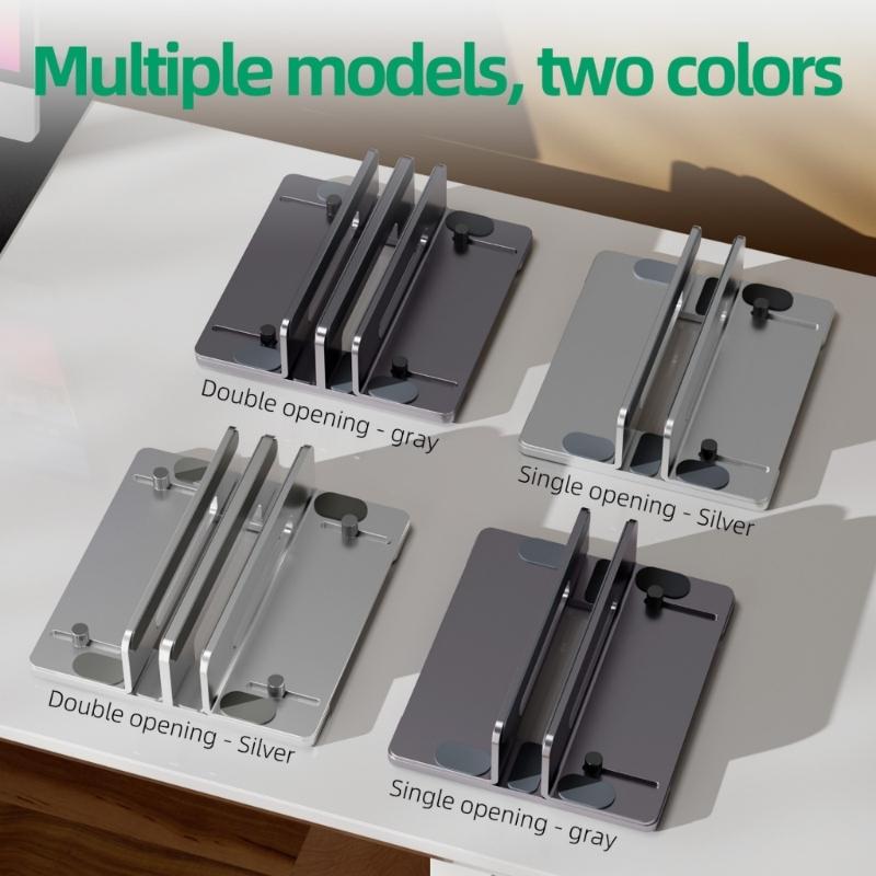 Подставка для ноутбука с вертикальным расположением и возможностью управления несколькими устройствами, регулируемая вертикальная подставка для ноутбука и планшета, надежное хранение для столов