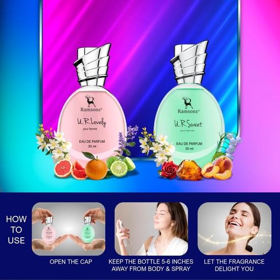 Ramsons - UR LOVELY & UR SWEET Eau De Parfum Combo Pack | 30 мл x 2 | Духи для женщин
