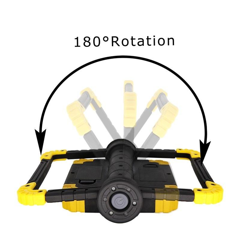 Waterproof Portable LED Flood Lights Work Light for Outdoor Camping Hiking Not Included Battery