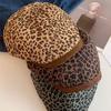 Vintage Leopard Newsboy Cap Y2k Painter Cap American Leopard Print Beret  Outdoor