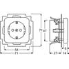 ABB 2CKA002013A4656 Insert IP20 blanc, blanc pur (RAL 9010)