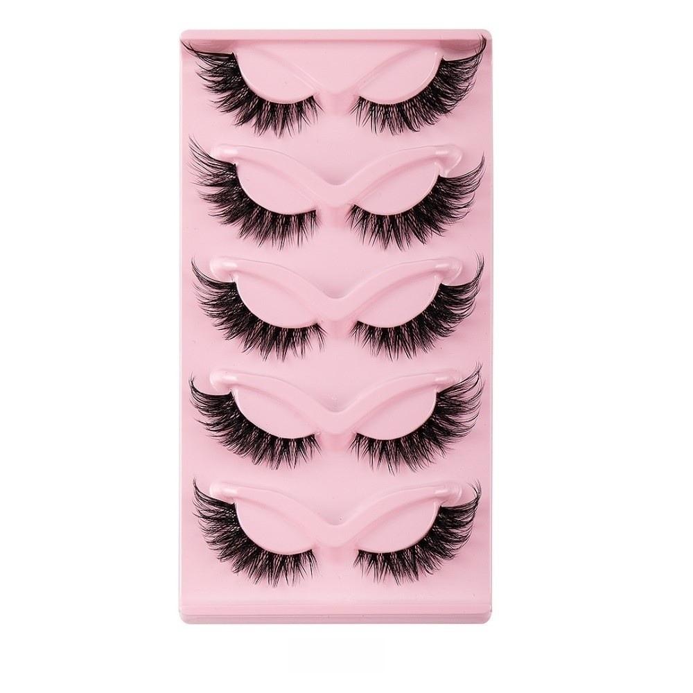 Winged End Cat Eye False Eyelashes Eye Elongated Faux Mink Lashes Fluffy Fake Lashes Cosplay