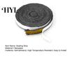 High Temperature Stove Seal Strip 10/12/15MMx2M Fiberglass Fireplace Door Sealing Self-adhesive Wood Tape Replacement Flat Gasket Rope