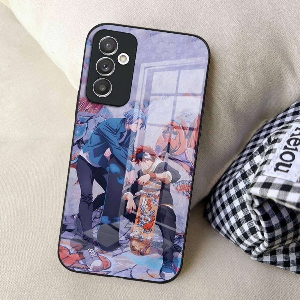 Чехол для телефона с аниме-персонажем S-Sk8 The Infinity для S25 Samsung S24 Ultra S23 Fe S22 Plus S20 S21 A16 A54 A34 A53 Стеклянная крышка