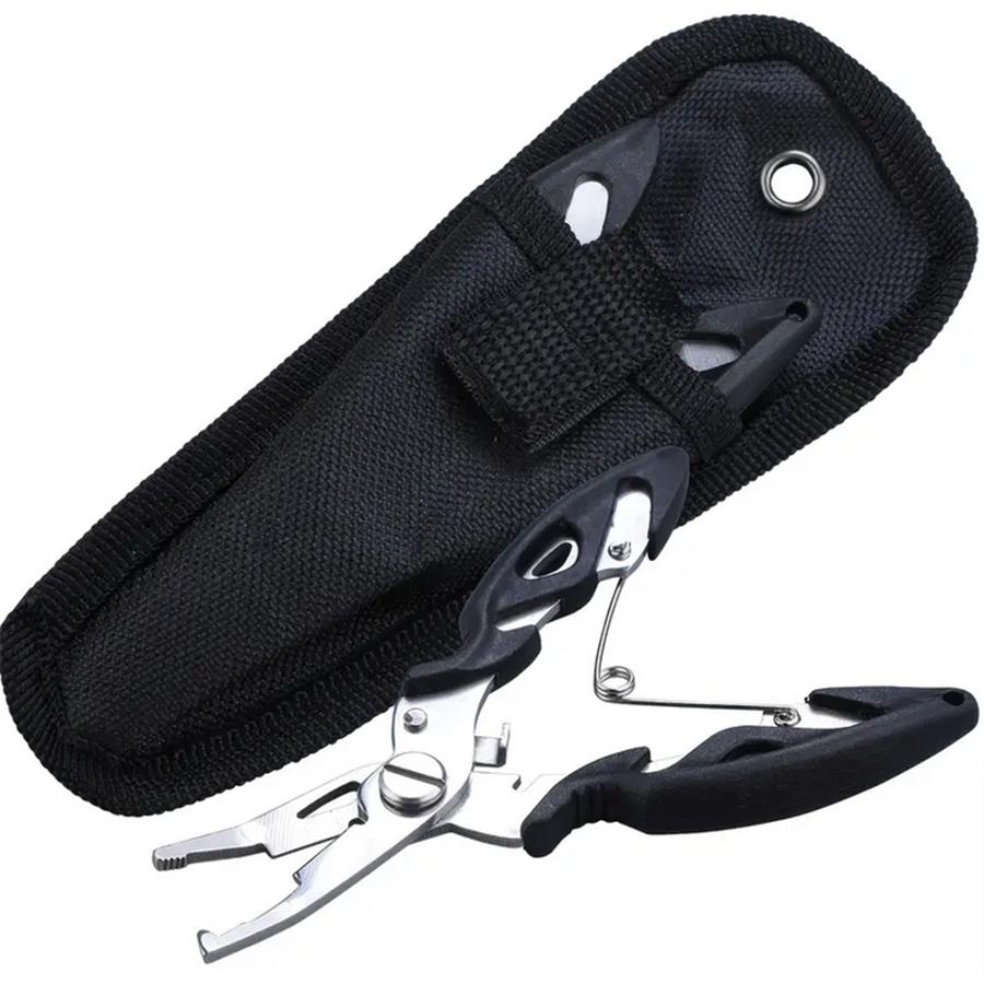 FTK Рыболовные клещи из нержавеющей стали с резаком для разъемных колец и набором тросов — незаменимая вещь для коробок со снастями и любителей рыбалки!