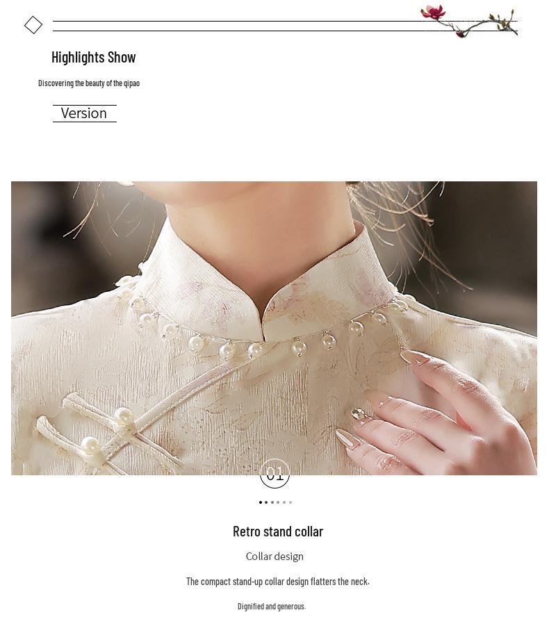 Elegant 2025 Young Women's Summer Long Qipao Dress