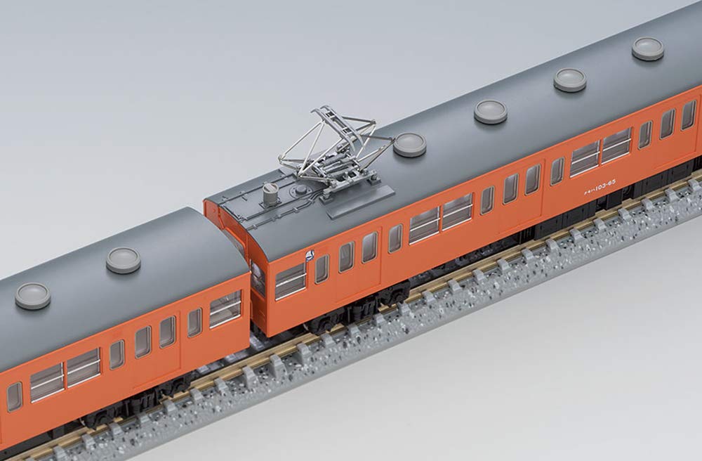 Пригородный поезд TOMIX N Gauge 103 Series, ранний тип, кондиционированный вагон, оранжевый, базовый набор, 3 вагона, 98370, модель железнодорожной железной дороги, невоздушный