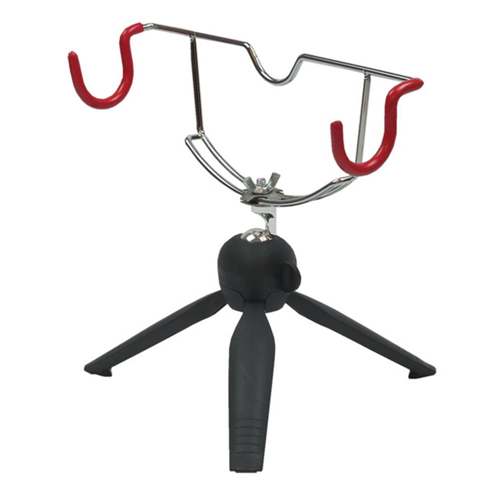 Portable Ice Fishing Rod Holder Easily Installation Double-Head Fish Pole Holder Adjustable Angle Fishing Rod Pole Holder