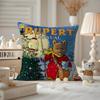 Аниме RRupert BBear Наволочка-подушка Антипылевой клещ Наволочка Невидимая молния Шелковистый короткий плюш Чехол на подушку для дивана