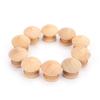 10Pcs Handles 2.4X2Cm Natural Wooden Cabinet Drawer Wardrobe Knobs Pull Handle