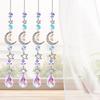 Stars Moon Sun Catcher Hanging Planets Ornament Prismatic Sun Catcher Rainbow Maker for Outdoor Garden Home Wall Decoration