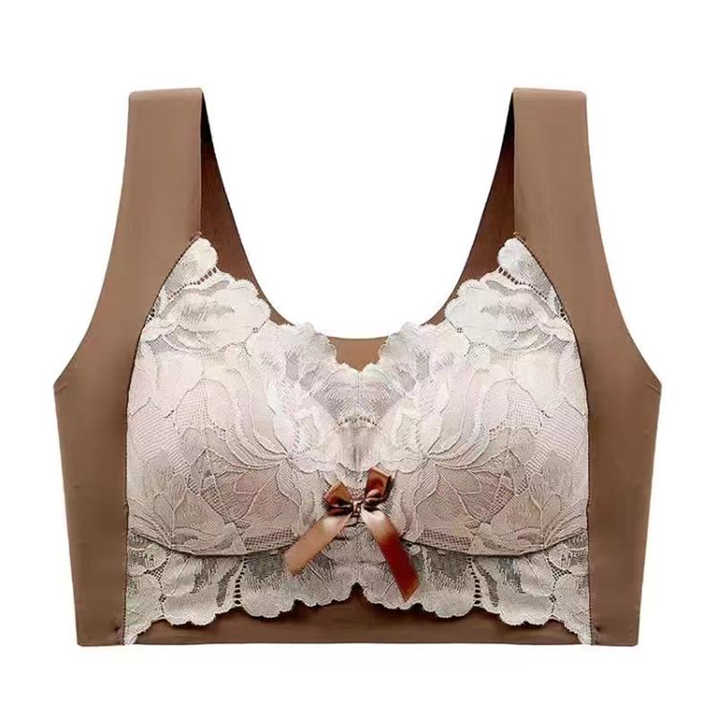 Женский сексуальный кружевной бюстгальтер, бесшовные женские бюстгальтеры больших размеров, женское нижнее белье без стальных колец, маленькие полные чашки, топ с закрытой грудью, женские бюстгальтеры
