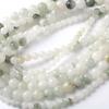 Tianshan Green Jades Natural Stone Beads 15"Strand Smooth Loose Spacer Beads 4/6/8/10/12mm for Jewelry Making DIY Bracelets Accessories
